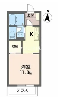 ラ・プリマヴェーラ【1階】の間取り