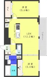 グレン山鼻【3階】の間取り