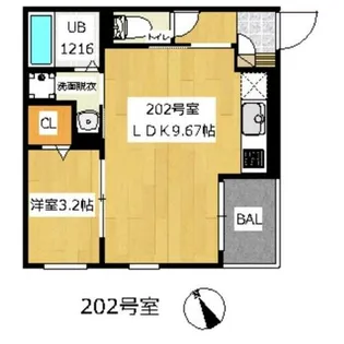 REGALEST枚方市駅【2階】の間取り