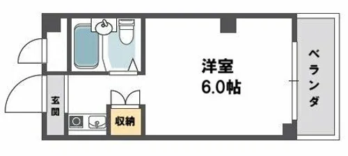メゾン真法院【5階】の間取り