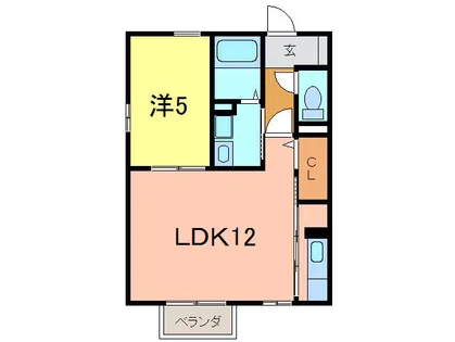 ビューテラス【106号室】の間取り