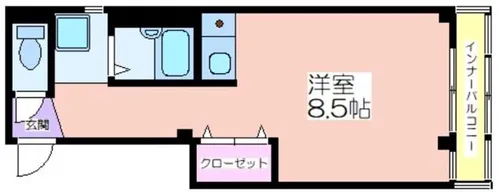 パークシティ長居【4階】の間取り