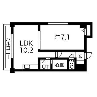 北海道札幌市中央区南七条西6丁目【マンション】の間取り