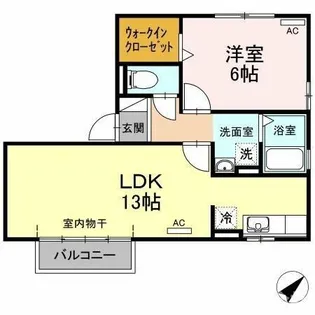 グランシャリオ北斗七星【201号室】の間取り