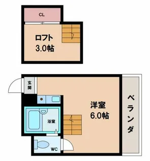 シルクロード勝山Ⅱ【4階】の間取り