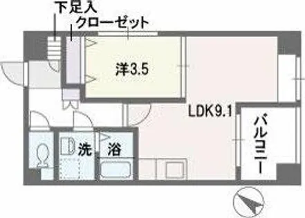 フェイスカミーユ【7階】の間取り