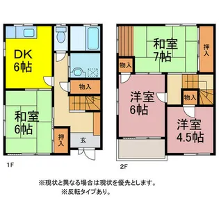 春の窓辺とカプチーノ【101号室】の間取り