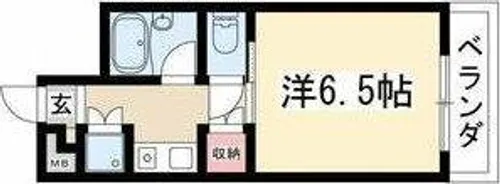 スクエアK【3階】の間取り