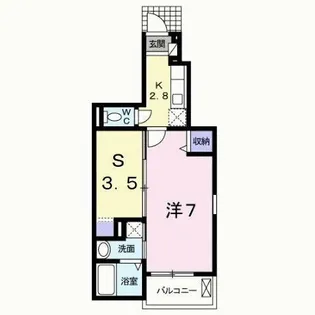 M’s SQUARE A【1階】の間取り