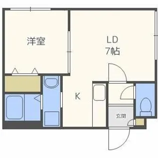ブルームN33【4階】の間取り