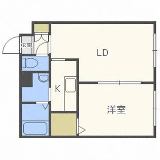 ブランノワール厚別南【402号室】の間取り