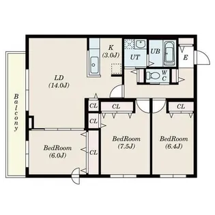 キャステル20【1階】の間取り