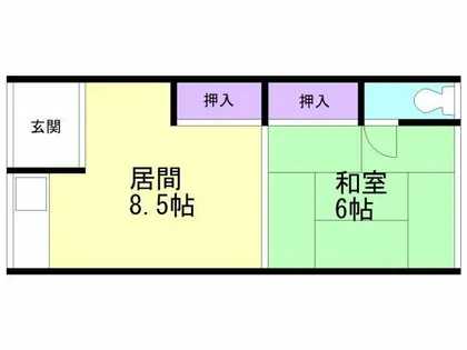佐々木アパート【203号室】の間取り