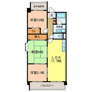 アークコート【4階】の間取り
