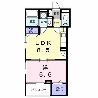 パーチェ エテルノⅠ【2階】の間取り