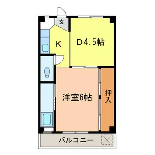 ビレッジハウス木戸 5号棟【2階】の間取り