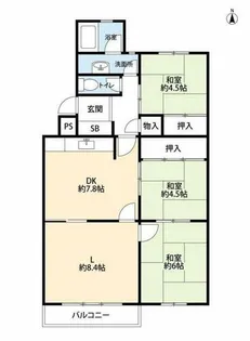 宝塚光明住宅弐号棟【403号室】の間取り