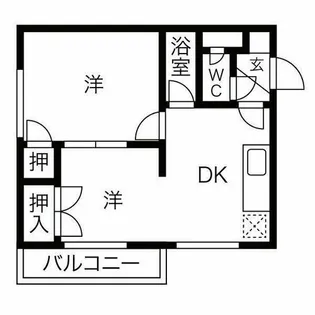 グレイスハイデンス【4階】の間取り