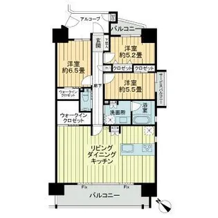 サンシティ三河安城【903号室】の間取り