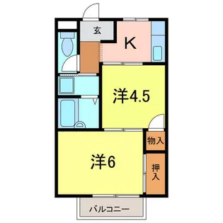 フェイスきたの【2階】の間取り