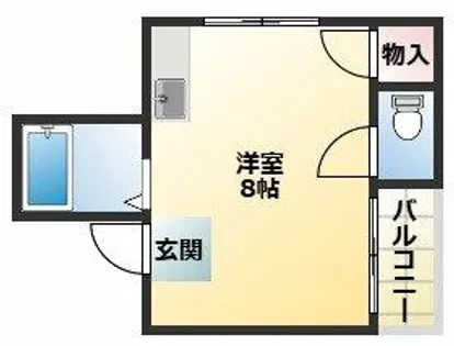 ハピネス加美【5階】の間取り
