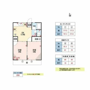 みどりコーポ【1階】の間取り