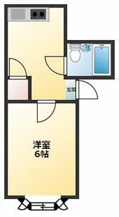 プティハイム平野【3階】の間取り