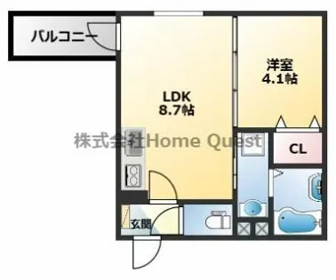 Luce Prima【1階】の間取り