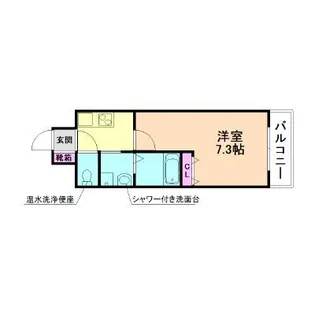 AILE池田【208号室】の間取り