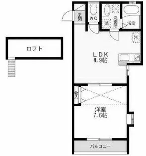 メゾン・アレックスワン城野【1階】の間取り