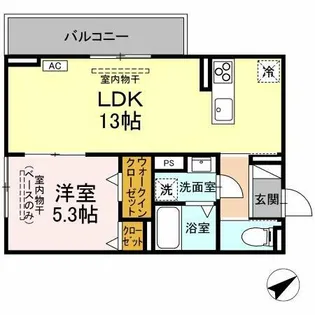 プライム【2階】の間取り