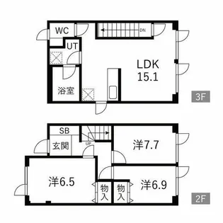 カーサフォーレ【H号室】の間取り