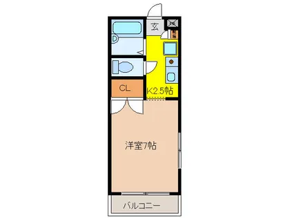 コーポフレンズ【1階】の間取り