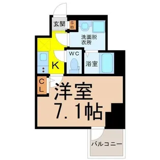 エスプレイス上前津レガシー【6階】の間取り