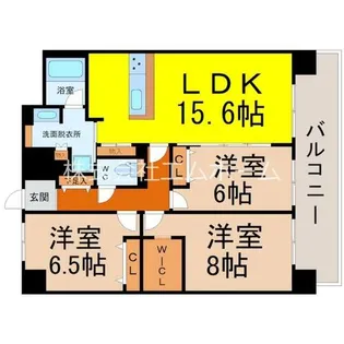WISTERIA CREST【2階】の間取り