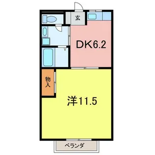 ハイツコトブキ【203号室】の間取り