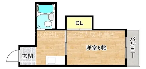 OMレジデンス今里【3階】の間取り