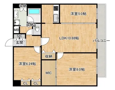 セノアタワー新大阪【13階】の間取り