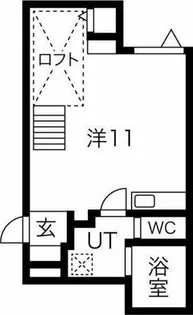 ブリリアントアパートメント伝馬【101号室】の間取り
