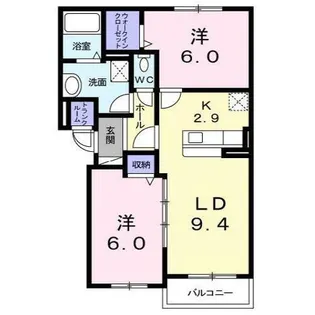 プロムナード【2階】の間取り