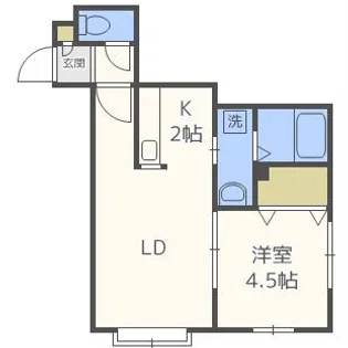 クラージュ16【202号室】の間取り