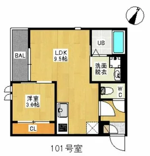 GRANDTIC MIRAI【1階】の間取り