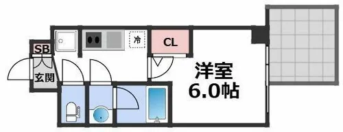 コンフォリア・リヴ大阪本町【12階】の間取り