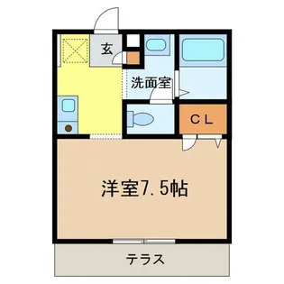 セントポーリア【104号室】の間取り