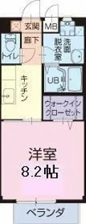 プレザントK【203号室】の間取り