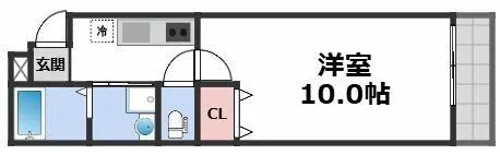 フジパレス城東諏訪サウスV番館【1階】の間取り