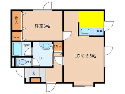 アイバリー西桔梗【1階】の間取り