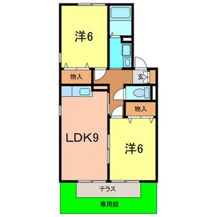Fon Taine B【1階】の間取り