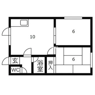 北海道札幌市手稲区西宮の沢四条1丁目【アパート】の間取り