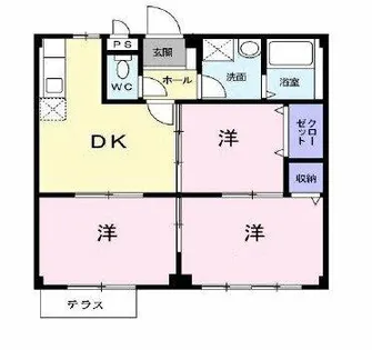 エスポワールヒソコ【102号室】の間取り